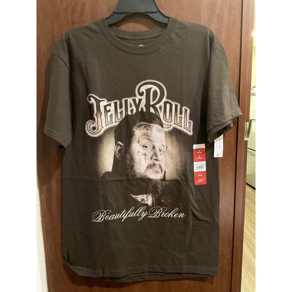 Jelly Roll Men's Beautifully Broken Graphic Tee size M (D-046)